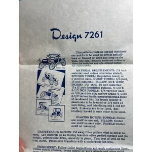 iron on transfers 7261 Antique car cross stitch